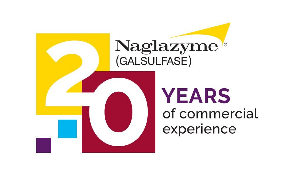 NAGLAZYME 20 year logo